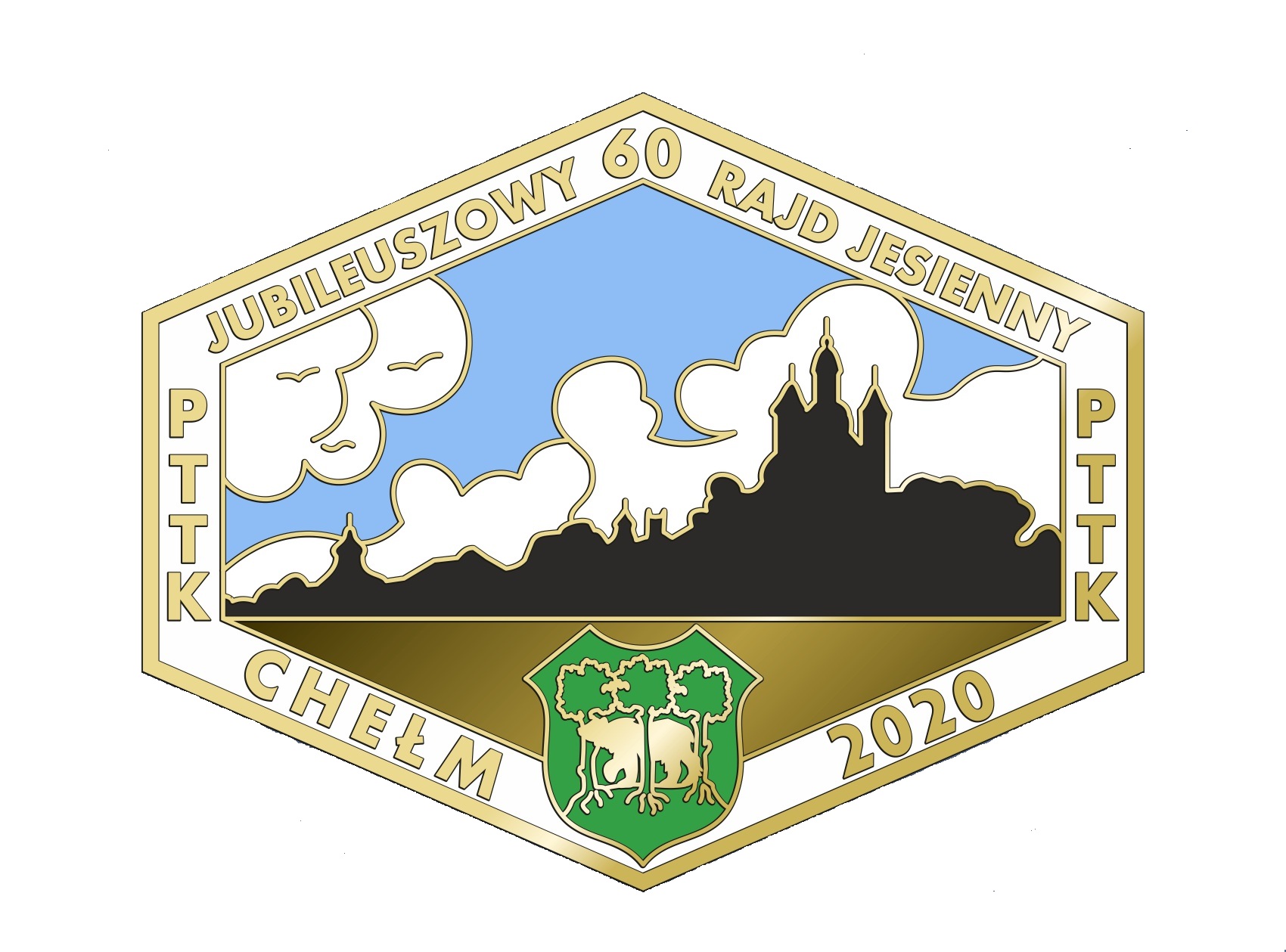 Jubileuszowy 60 Rajd Jesienny PTTK Chełm 40x32mm